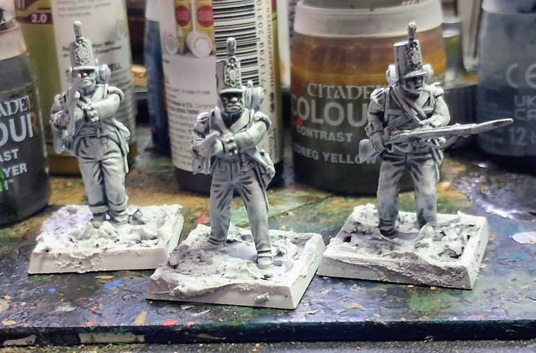 Post wbite dry brush.
