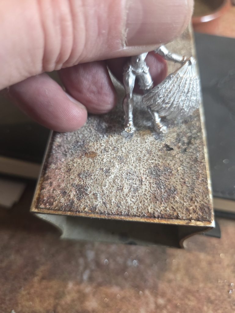 Then with a combination of clipping, trimming with a hobby knife i remove the clippers, always cut away less than is required as the final bit will be removed on a sanding block.