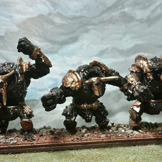 Abyssal Dwarfs: Painting Obsidian Golems