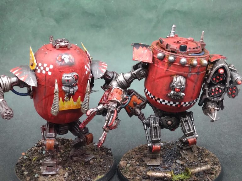 I was hoping this guy would be shorter, but with his legs flexed more than the other model they came out at the same height.