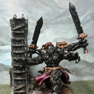 Abyssal Dwarfs: Painting Obsidian Golems