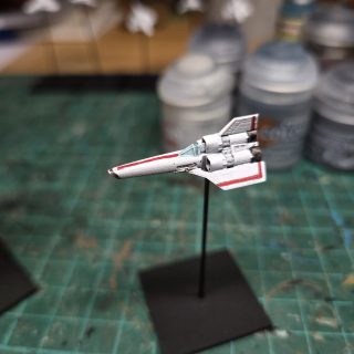 Cylon Raider and Colonial Viper