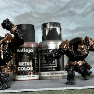 Abyssal Dwarfs: Painting Obsidian Golems
