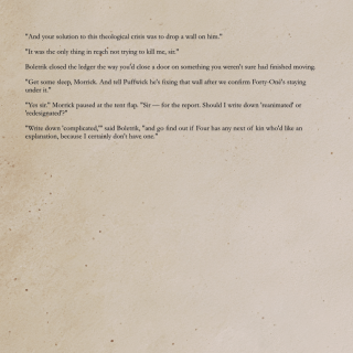 Short story About an early meeting between Die Gezählten (The Numbered) and The Reclaimed