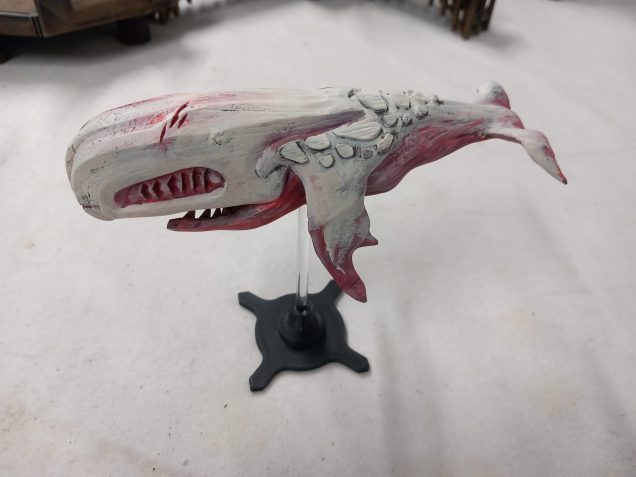 While out fishing there is a chance of some big game turning up such as a whale.