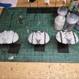 Cylon Raider and Colonial Viper