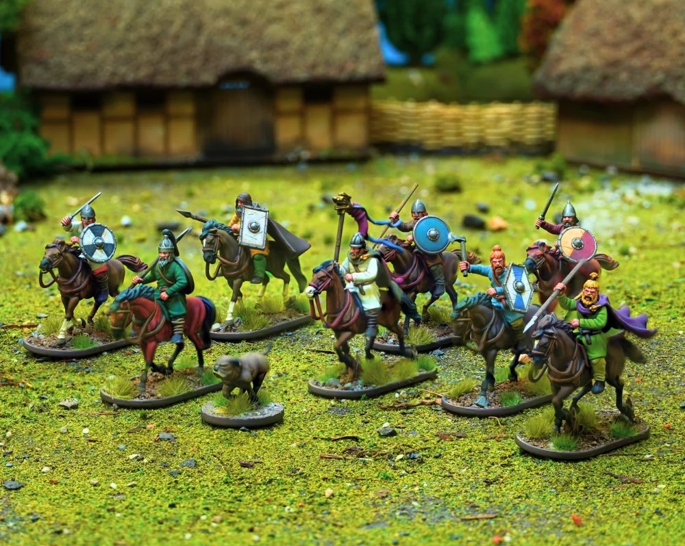 Dark Ages Unarmoured Cavalry - Painted - Wargames Atlantic