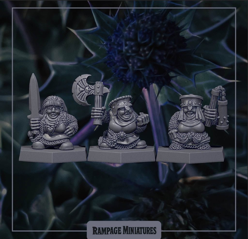 Female Dwarfs - Rampage Miniatures