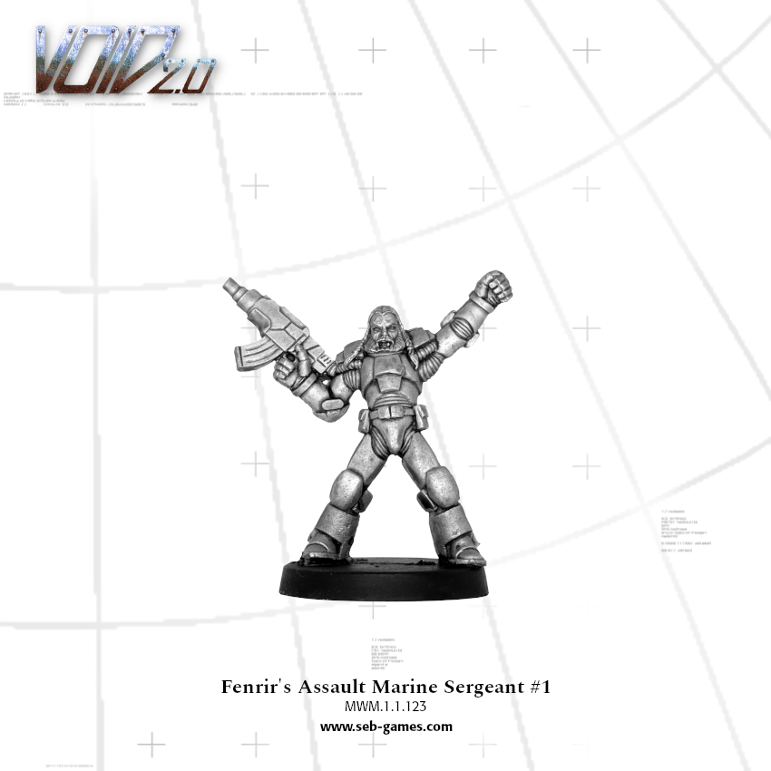 Fenrirs Assault Marine Sergeant #1 - Seb Games