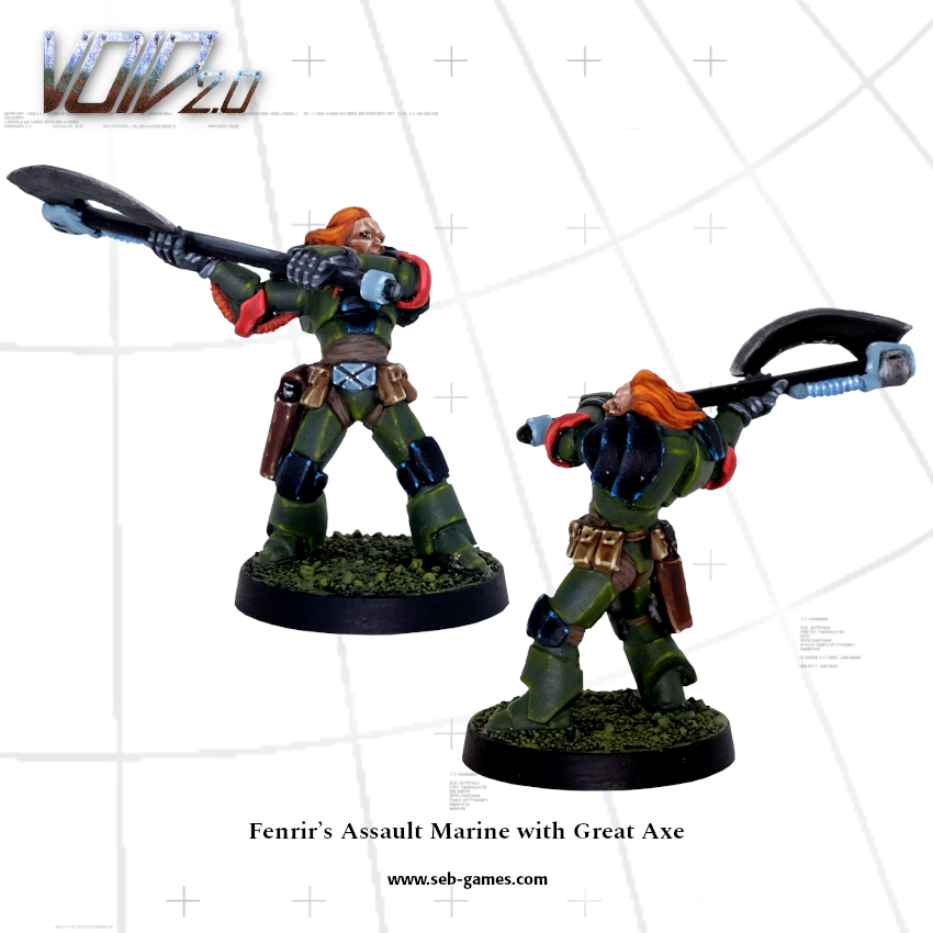 Fenrirs Assault Marine with Great Axe - Seb Games