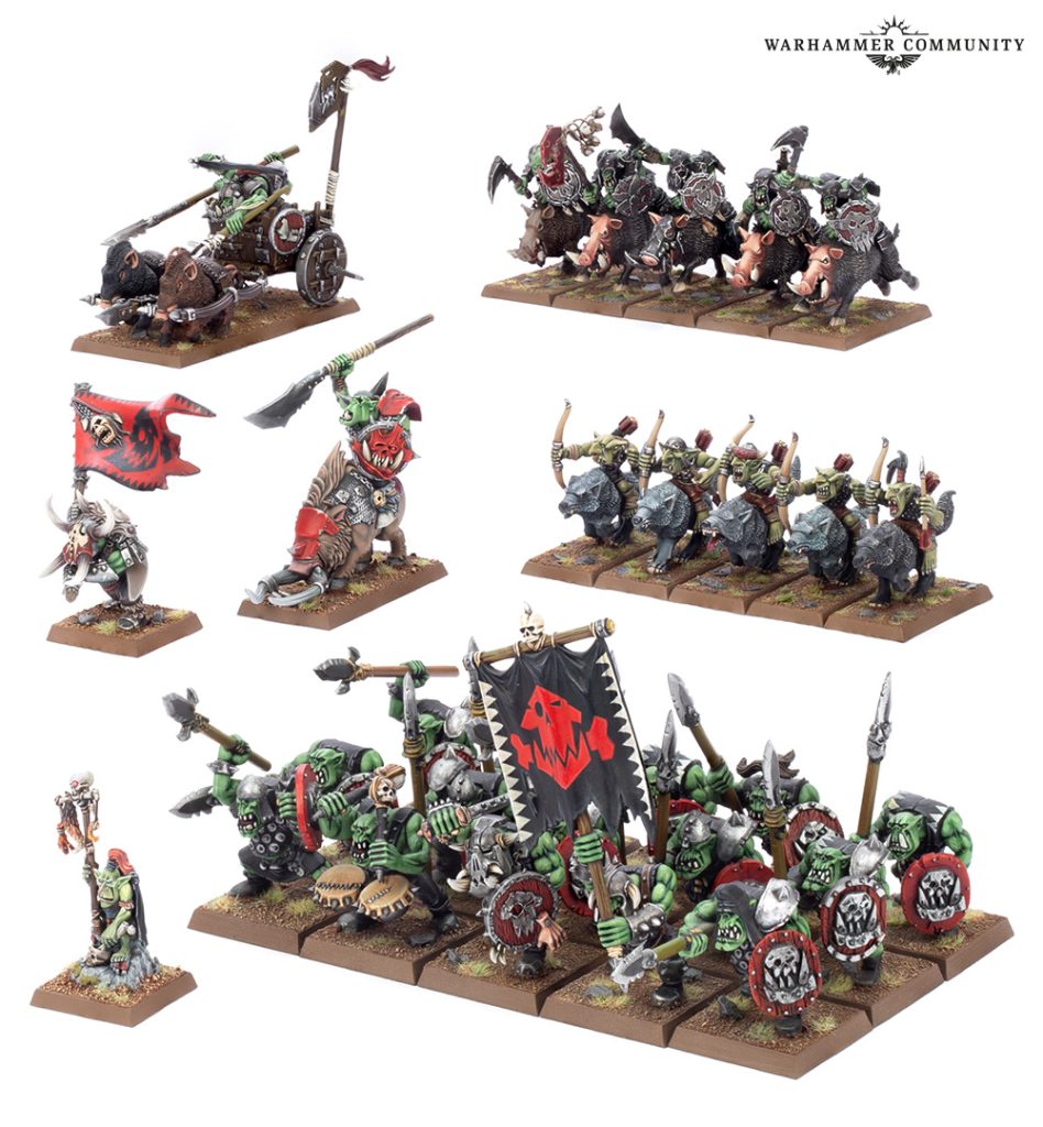 Orc & Goblin Tribes Battle March Army - Warhammer The Old World N