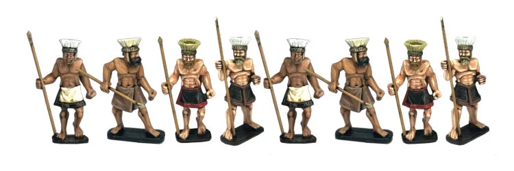 Sea Peoples Spearmen - WiP Games and Miniatures
