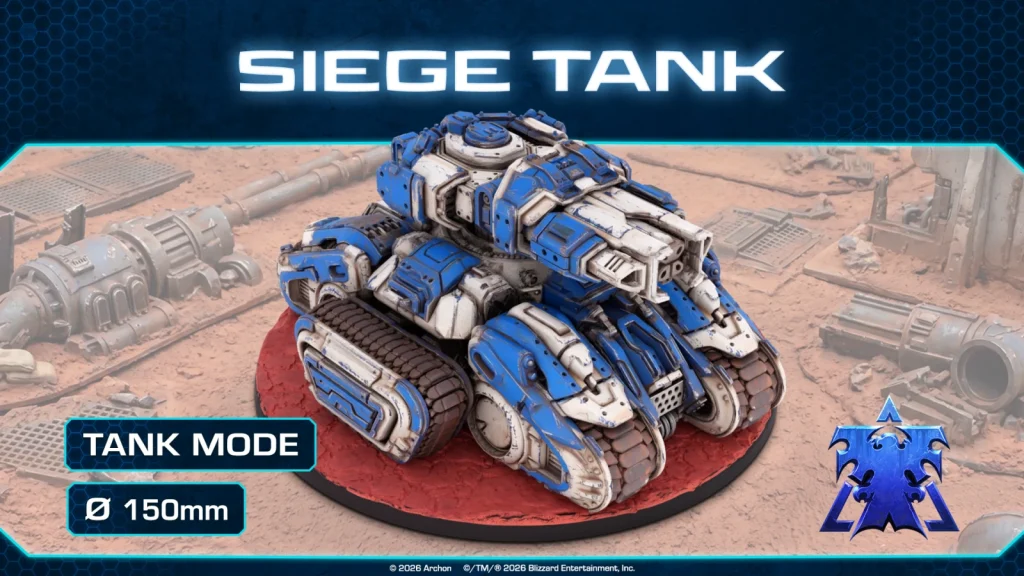 Siege Tank - Tank Mode - StarCraft Tabletop Miniatures Game