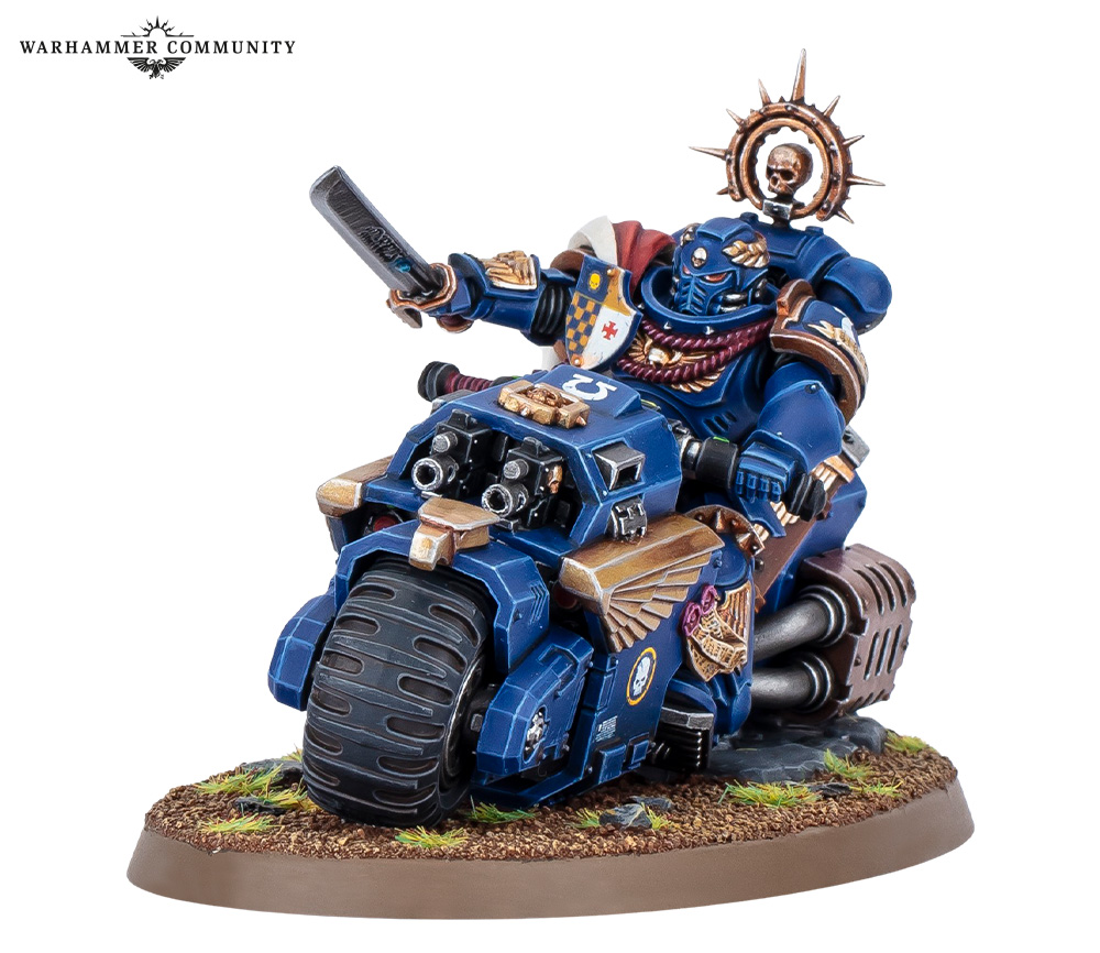 Space Marine Captain on Bike - Warhammer 40K
