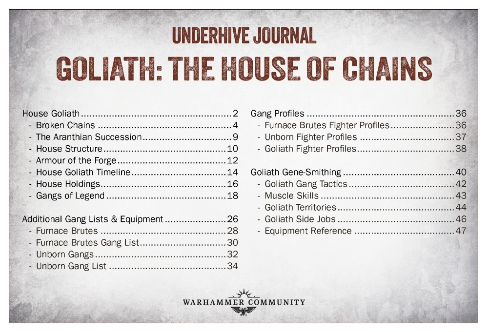 The House of Chains - Contents - Necromunda