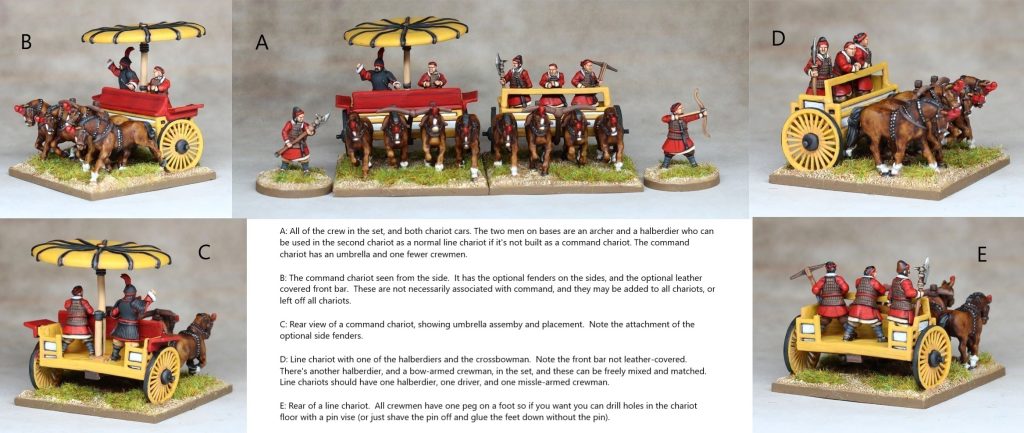 15mm Han Chinese Chariots - Khurasan Miniatures