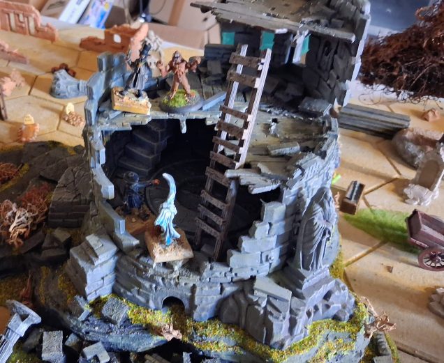 Werewolf figure standing in for Black Dog and Ghost.