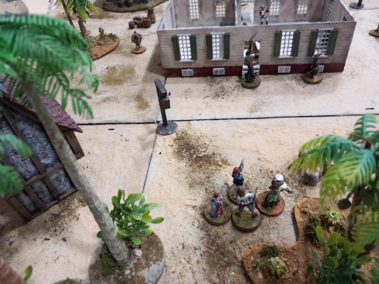 The pirates flee the scene with their prize