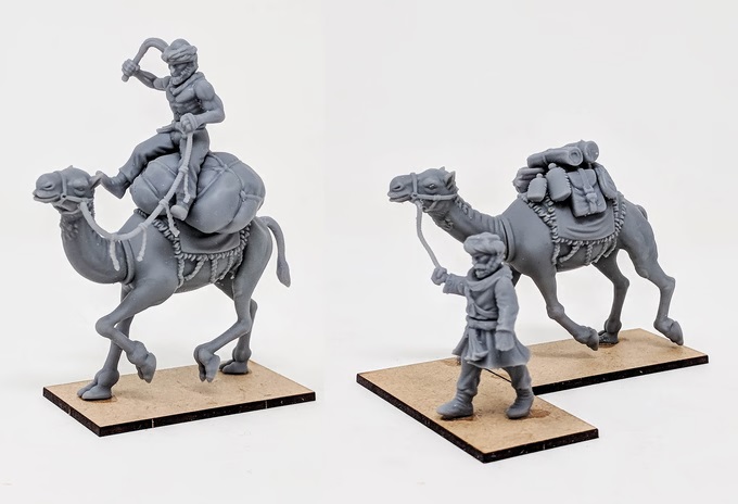 3D Printed Camel Cavalry Prototypes - FireForge Games