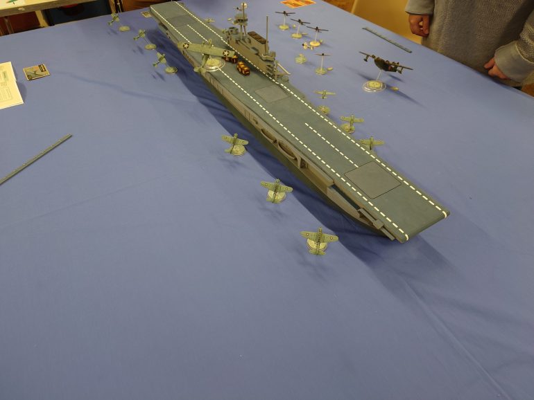 The first Sortie the US side decides to defend and were attacked by a group of Torpedo Bombers, the out come was two of the Japanese Torpedo planes were shot down. With no successful hits on the USS Yorktown.