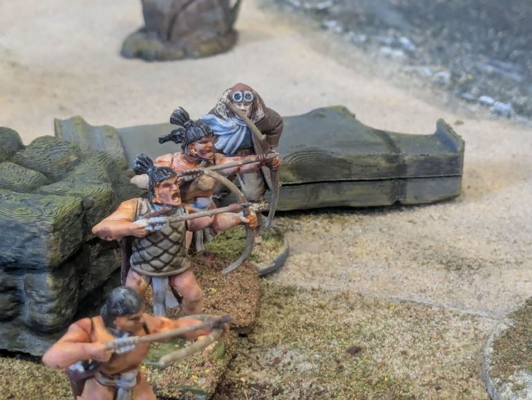 Poison arrows come down around the crew