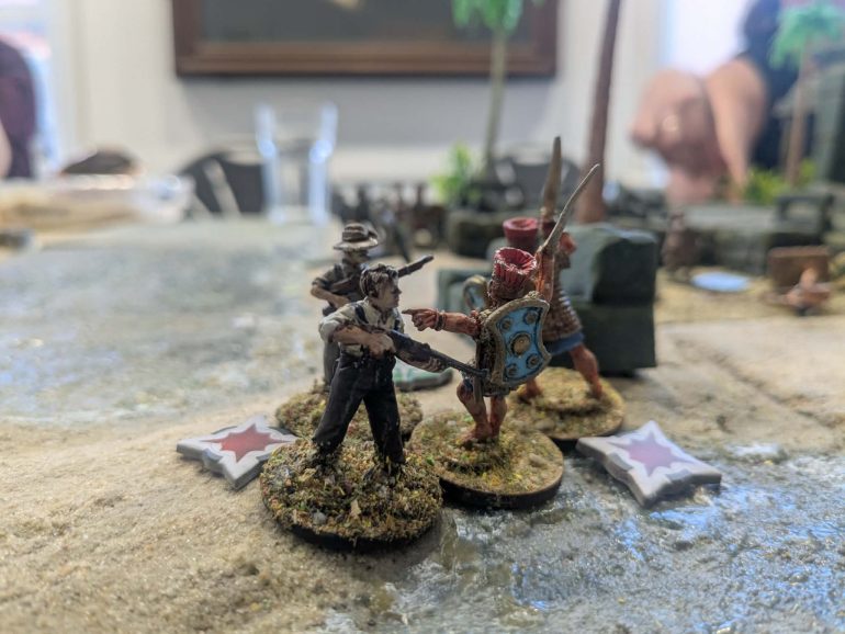 But can the goons break free of the combat to reach that second stone?