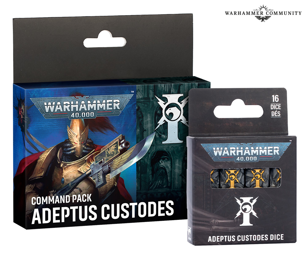 Adeptus Custodes Command Pack & Dice - Warhammer 40K NEW