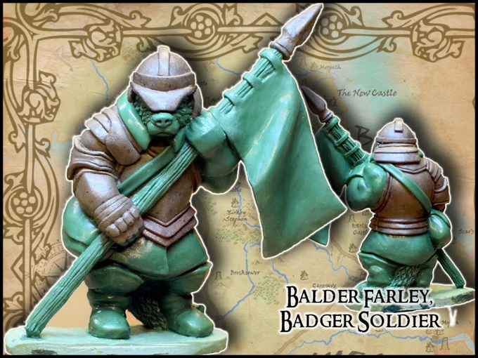 Badger Soldier - Burrows & Badgers