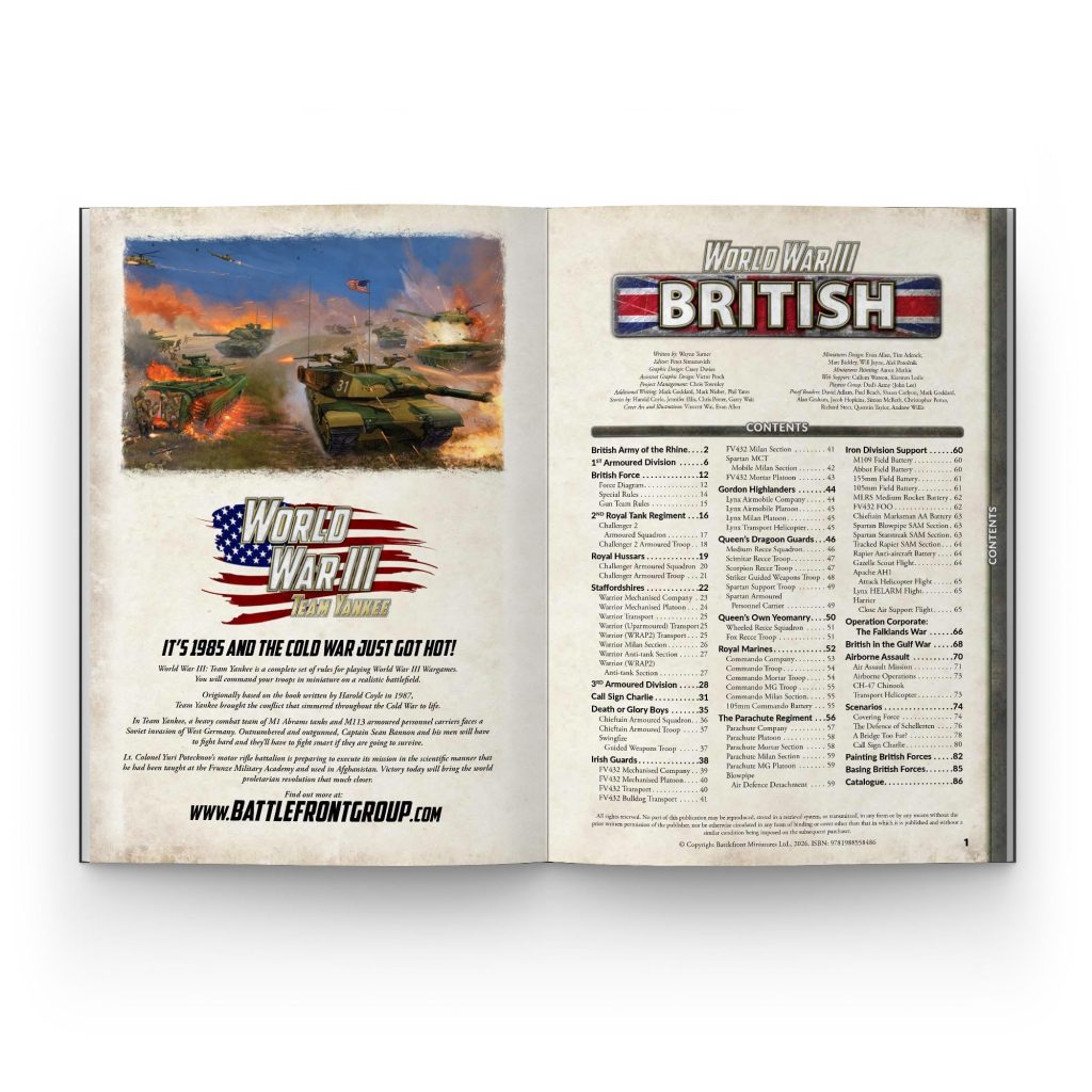 British Contents - World War III Team Yankee