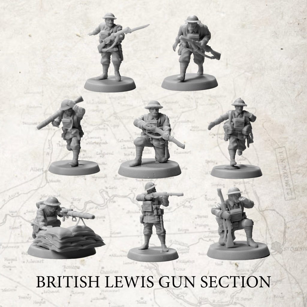 British Lewis Gun Section - 1918