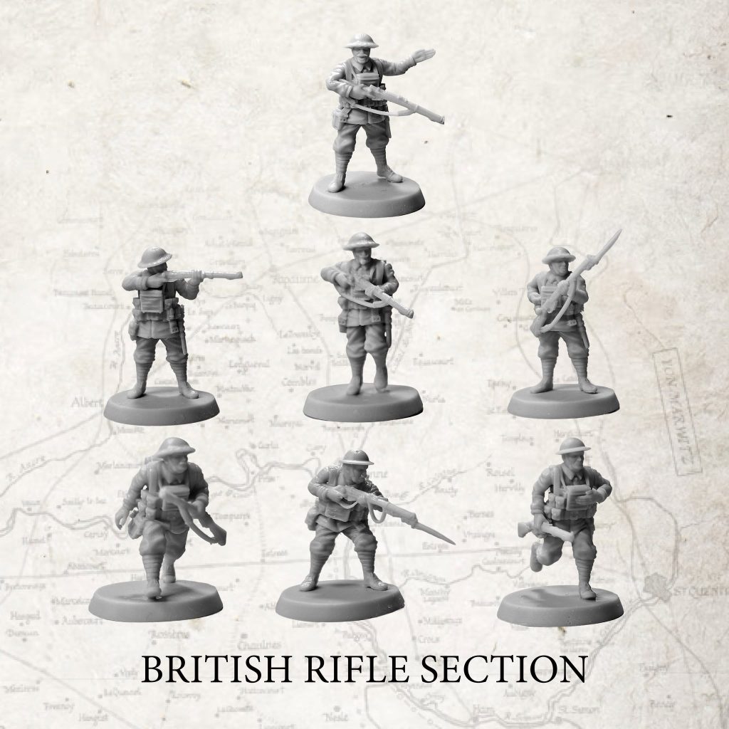 British Rifle Section - 1918