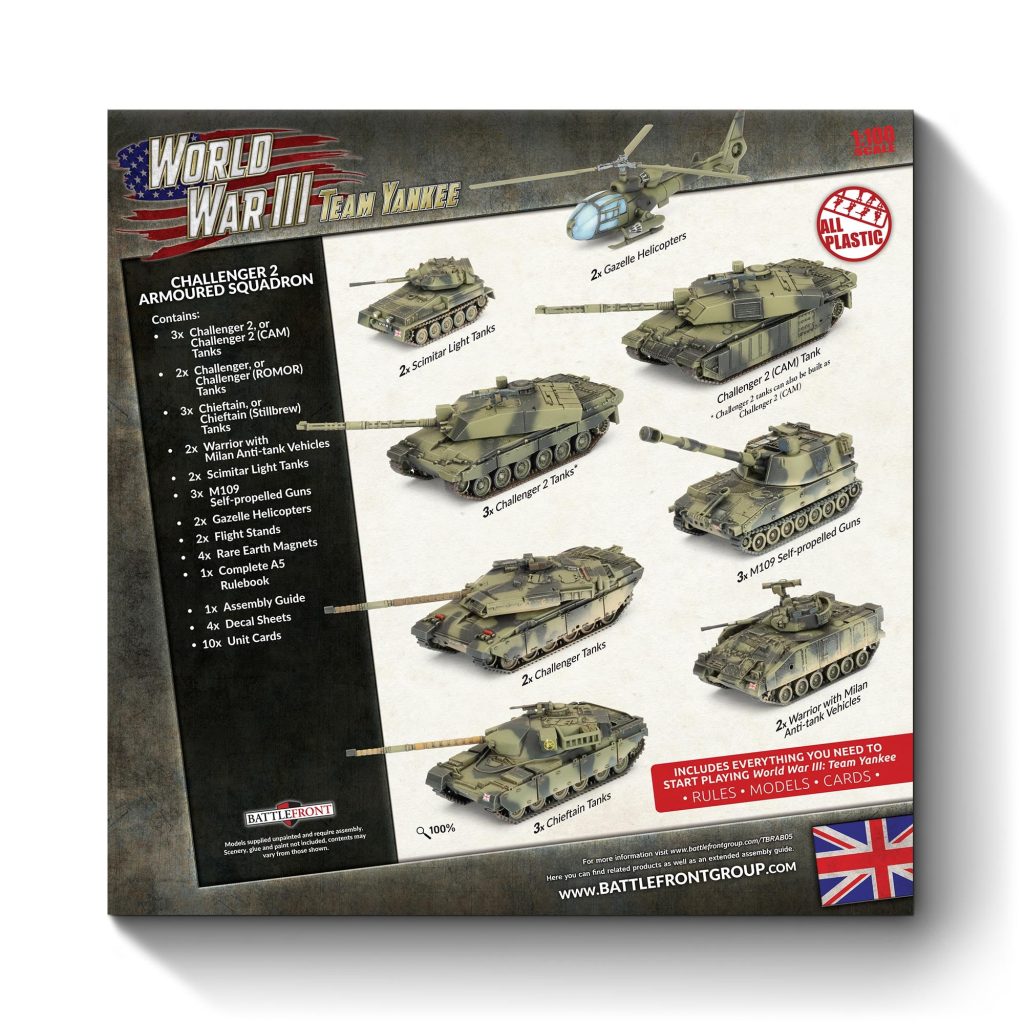 British Starter Force - Contents - World War III Team Yankee N