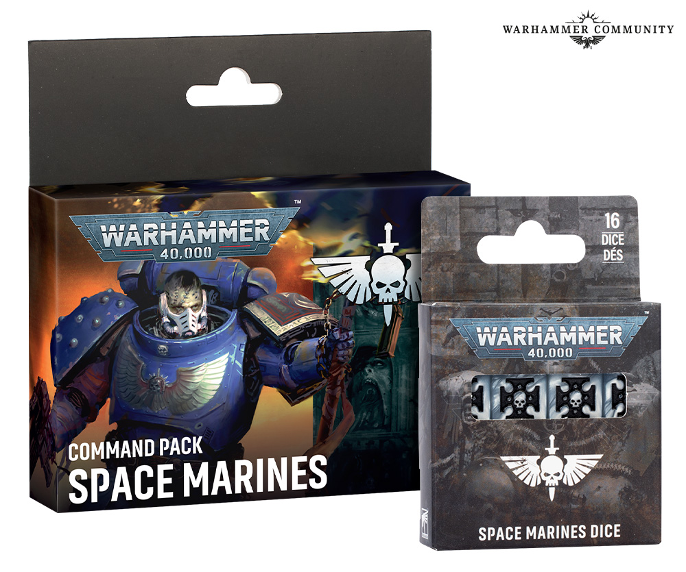 Command Pack Space Marines & Dice - Warhammer 40K
