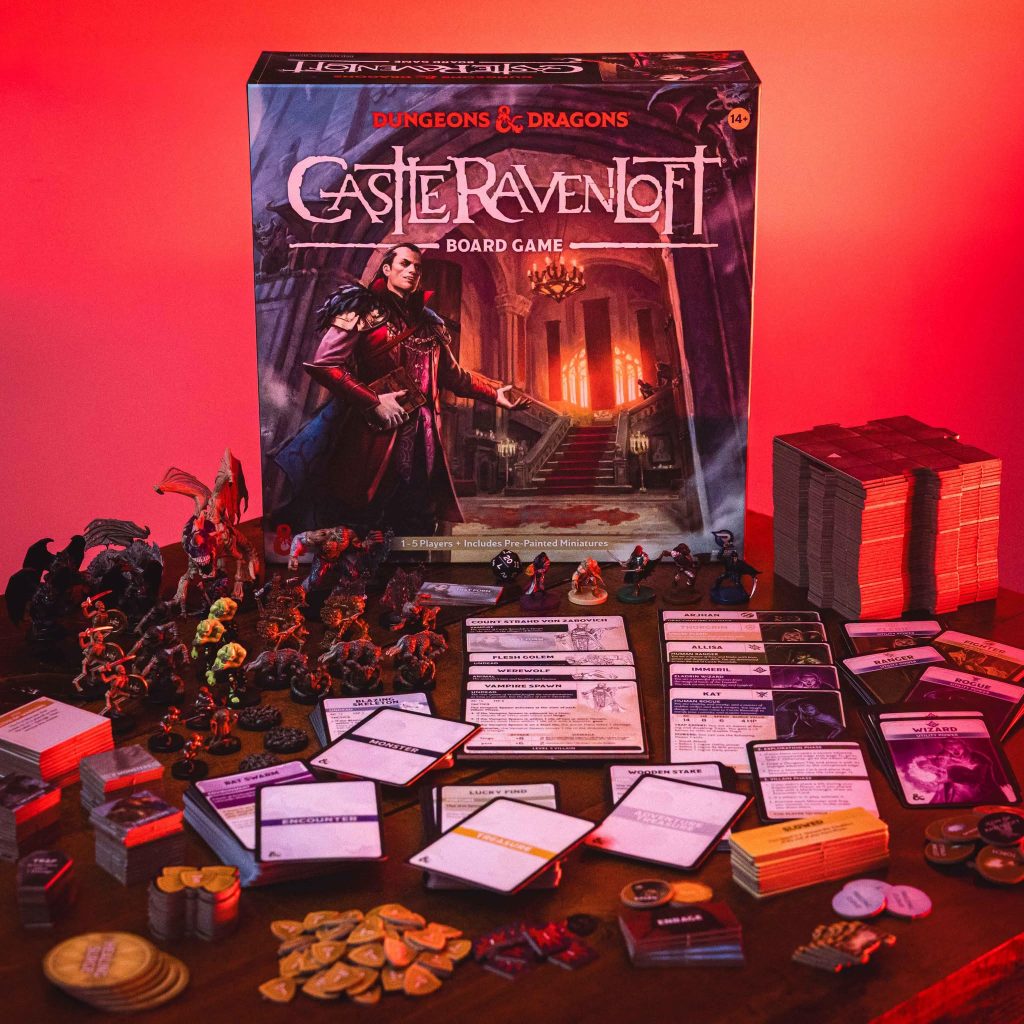 D&D Castle Ravenloft Board Game - Contents - Renegade Game Studio