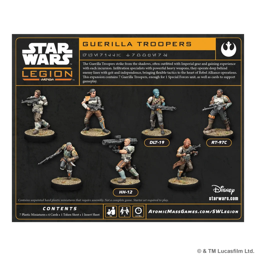 Guerilla Troopers - Contents - Star Wars Legion