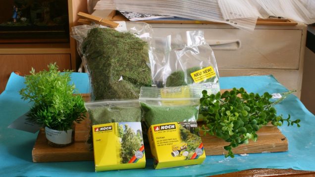 Other materials I used for the vegetation.