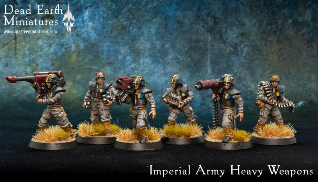 Imperial Army Heavy Weapons - Dead Earth Miniatures
