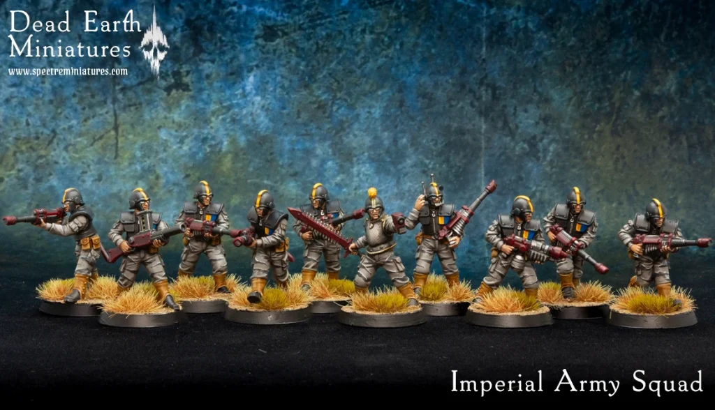 Imperial Army Squad - Dead Earth Miniatures