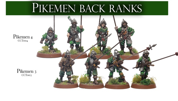 Pikemen - Back Rank - Medbury Miniatures