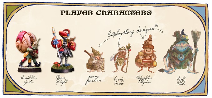 Player Character Miniatures - The Hazelands