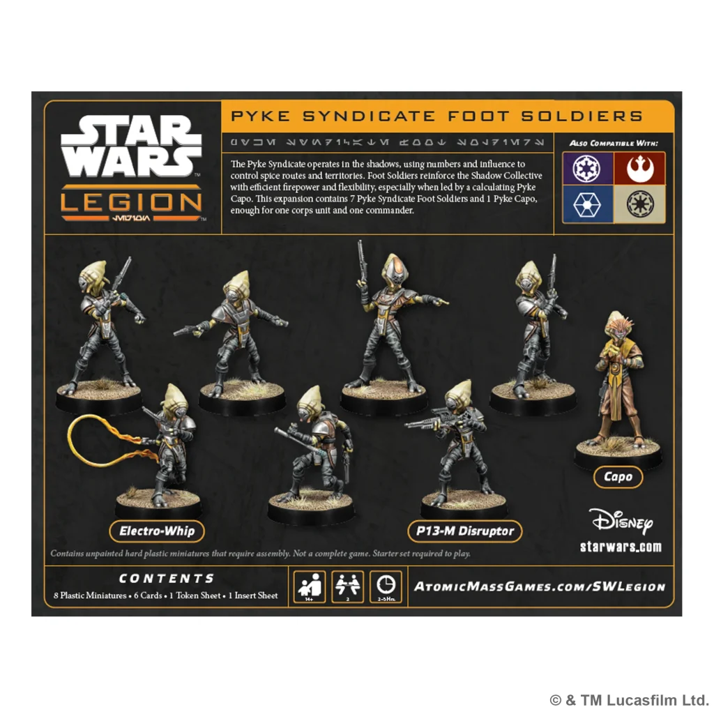 Pyke Syndicate Foot Soldiers - Contents - Star Wars Legion