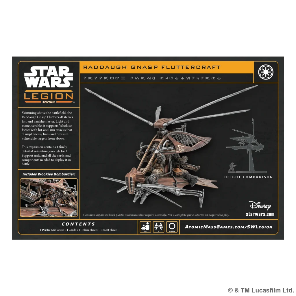 Raddaugh Gnasp Fluttercraft - Contents - Star Wars Legion