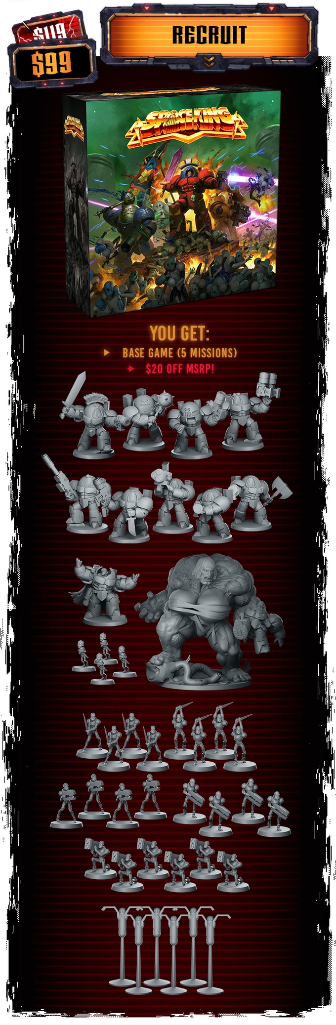 Recruit Pledge - SPACE KING The Board Game