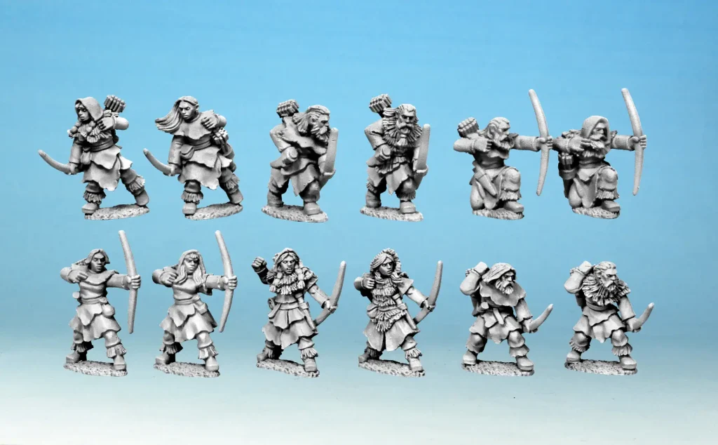 Savage Tribes with Bows - Mace Face Miniatures