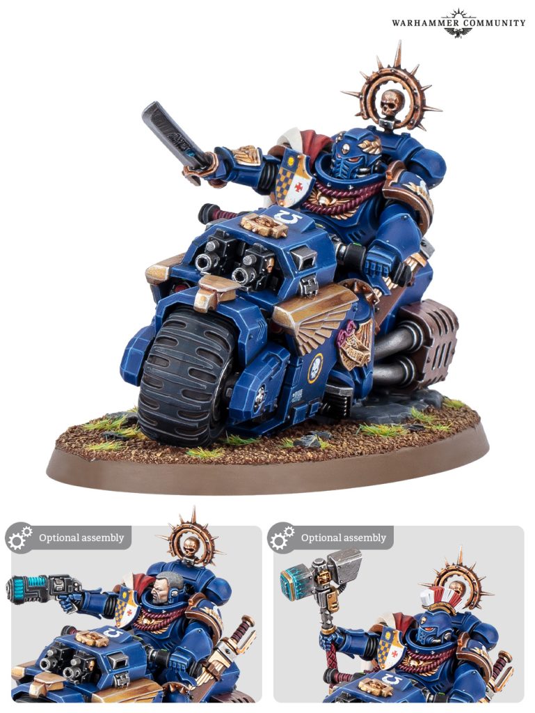 Space Marine Captain on Bike - Warhammer 40K
