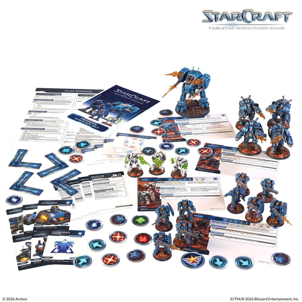 Terran Starter Set - Contents - StarCraft The Miniatures Game