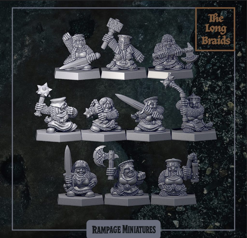 The Long Braids - Rampage Miniatures