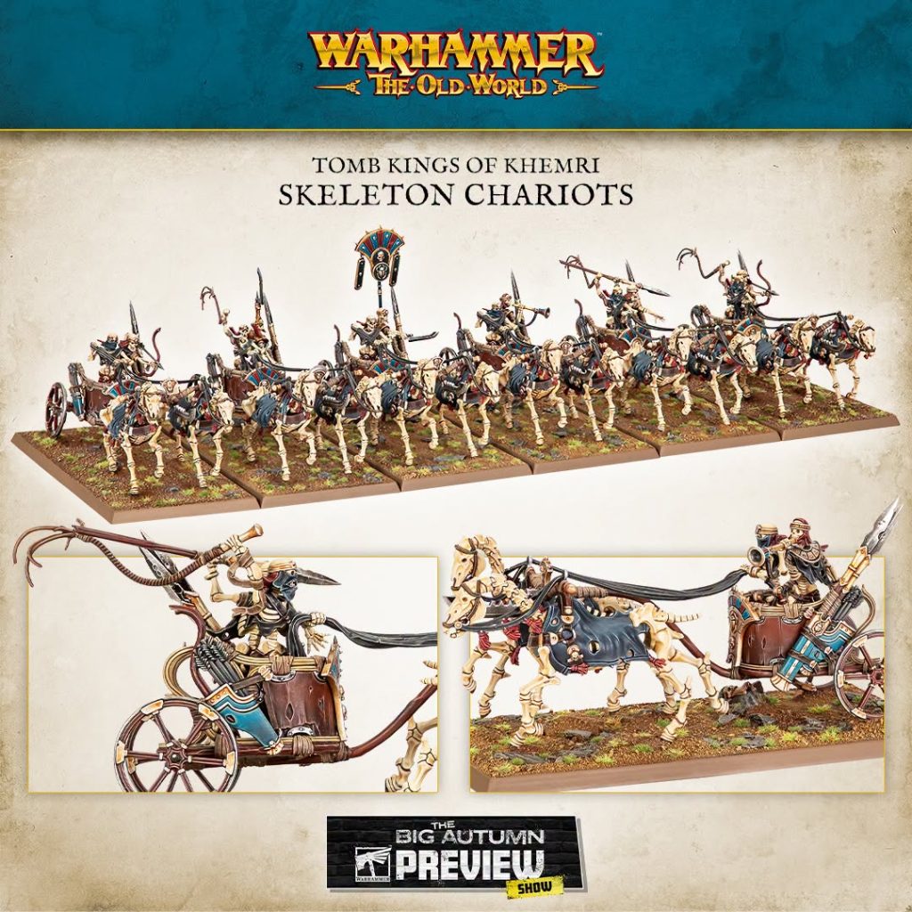 Tomb Kings - Skeleton Chariots - Warhammer The Old World