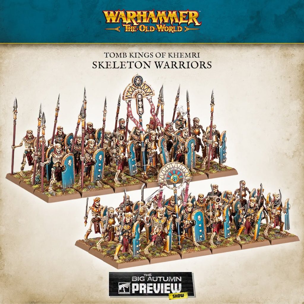 Tomb Knigs - Skeleton Warriors - Warhammer The Old World
