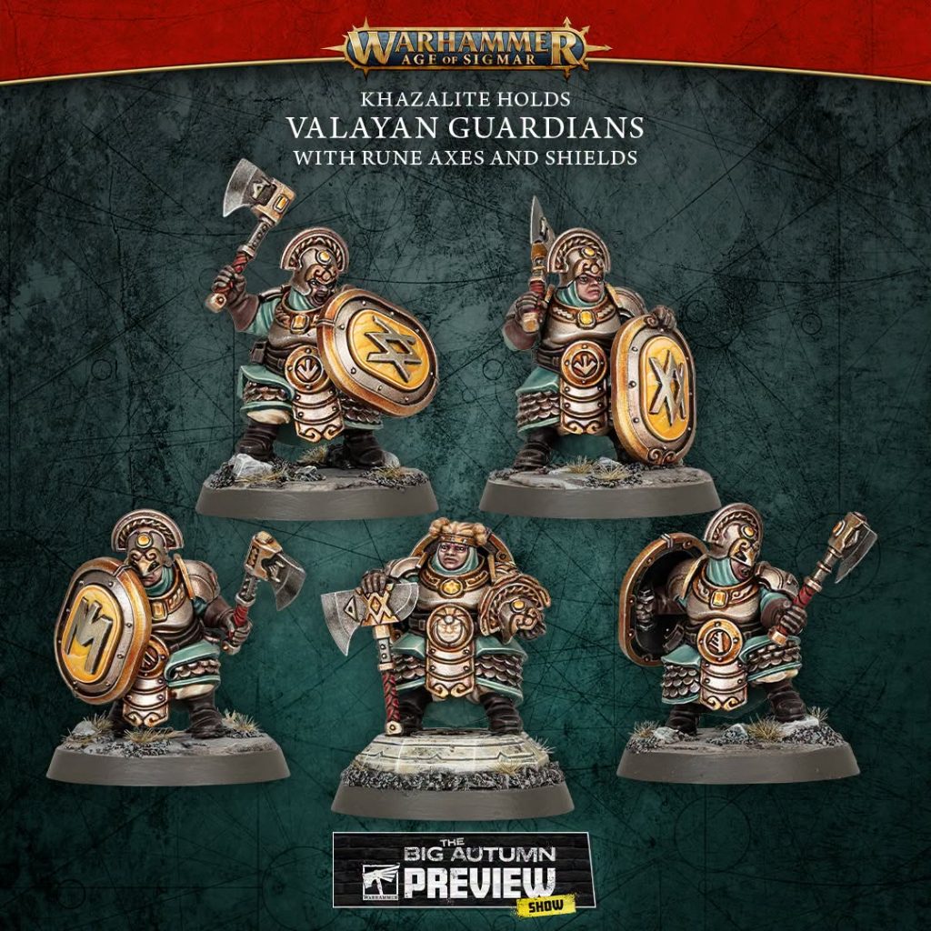 Valayan Guardians with Axes and Shields - Warhammer Age of Sigmar